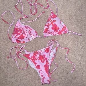 White Fox Boutique Pink Bikini